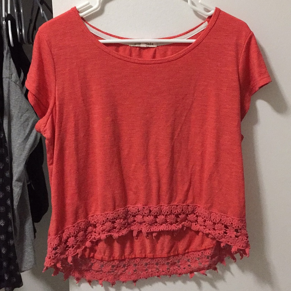 Coral color tee